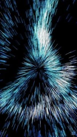 魔幻粒子极光星空景