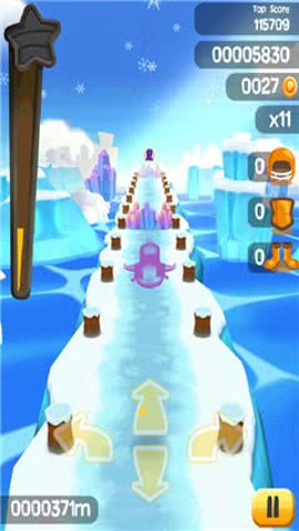 雪地狂奔企鹅大逃亡