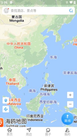 海鸥地图中国地图中文版
