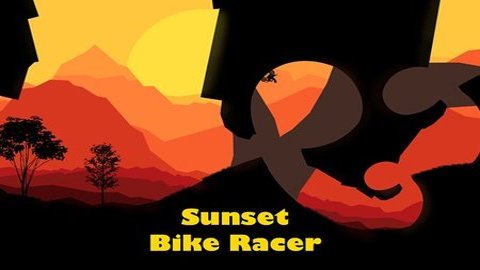 日落越野摩托车