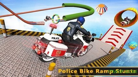 警车特技赛车